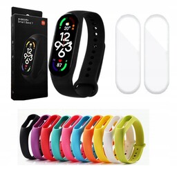 Xiaomi Mi Band 7+ 2x Folia+ 2 kolorowe