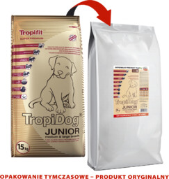 Tropidog Super Premium Junior Medium Large Breed