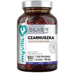 MyVita SILVER Olej z czarnuszki 500 mg, 180