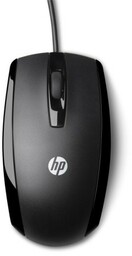 Hewlett-packard Mysz HP X500 Wired Mouse Black przewodowa