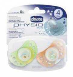 CHICCO smoczek PhysioAir 4m+ świecący w ciemności (zielony