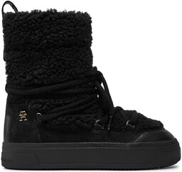Śniegowce Tommy Hilfiger Lace-Up Faux Shearling Snowboot FW0FW08252