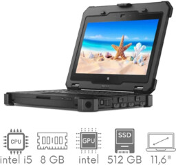 Pancerny DELL Latitude RUGGED 7214 i5-6300U 8GB 512SSD