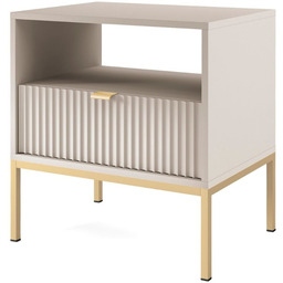 Szafka nocna Nova (S54), kaszmir/złoty