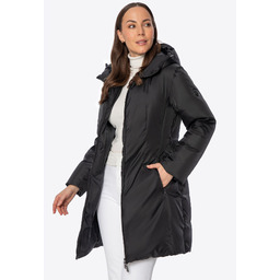 Damska kurtka puchowa z naturalnym wypełnieniem czarna