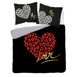 Pościel dla pary holenderska 160x200 Serce serduszka Love