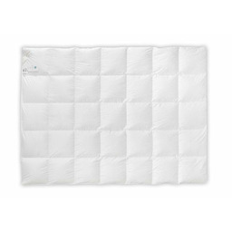 Kołdra puchowa 70% 135x200 Basic+ ciepła 1400g biała