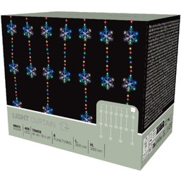 CHRISTMAS DECORATION Kurtyna dekoracyjna 1079738 408 LED Sieciowe