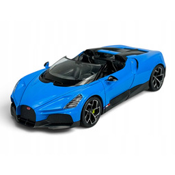Welly Bugatti W16 Mistral Niebieski 1:24 Nowy Metalowy