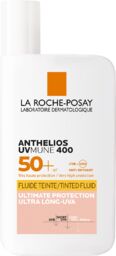 La Roche-Posay Anthelios UVMune 400, barwiący fluid ochronny,