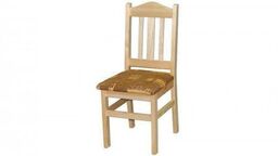 Krzesło drewniane tapicerowane nr2 sosna