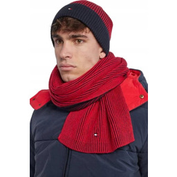 ZESTAW TOMMY HILFIGER CZAPKA SZALIK ZESTAW ZIMOWY GIFTBOX