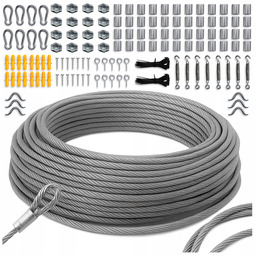 Lina Linka Stalowa Ocynkowana Nierdzewna Wytrzymała Mocna Pvc