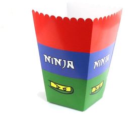 Pudełka na popcorn Ninja - 6 szt.
