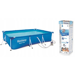 56411 Basen Ogrodowy 300x201x66 Stelażowy z Pompą Bestway