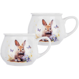 Orion Zestaw kubków ceramicznych WIOSNA zając 300 ml