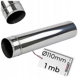 Rura Nierdzewna fi 110mm Gruba Dymna Do Pieca