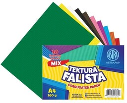 Astra Papiernicze TEKTURA FALISTA A4 160G 10 KOLORóW