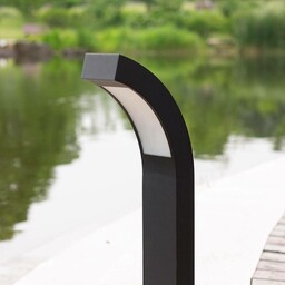 Lucande słupek oświetleniowy LED Lennik, 60 cm, antracyt,