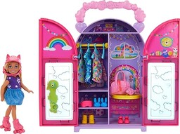 Barbie Szafa Chelsea Zestaw z szafą, lalką, ubrankami