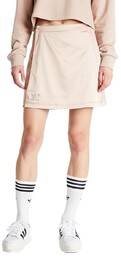 Spódnica damska Adidas Wrap beżowa satynowa trapezowa-XS