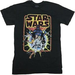 Star Wars Męski T-shirt Old School Comic Graphic