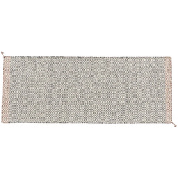 Muuto - Ply Dywan rPET 200x80 Czarny/Biały