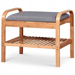 Stojak na buty ławka ST-12 naturalny+popiel Halmar