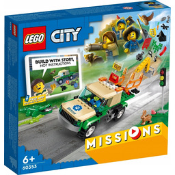 Lego City 60353 Misja ratowania dzikich zwierząt Jeep