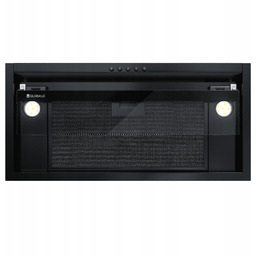 Okap podszafkowy Globalo Dismo 60.1 Black Czarny Wkład