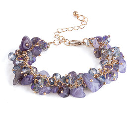 Decodoma Bransoletka AMETYST I KORALIKI