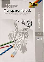 Rayher Hobby 8147900 papier przezroczysty, A3, blok 25