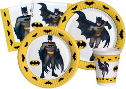 Party Tableware Set Batman for 24 people (112