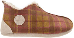Kapcie damskie OXFORD Tartan czerwone
