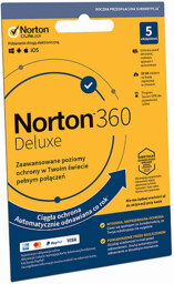 Kod aktywacyjny NORTON 360 Deluxe (5 urządzeń, 1