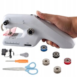 Ręczna Mini Elektryczna Maszyna Szycia Przenośna Nakręcanie Automatyczne