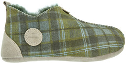 Kapcie damskie OXFORD Tartan zielone