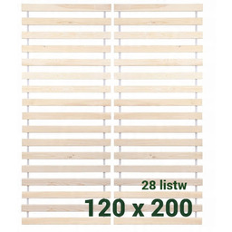 Stelaż do łóżka 120X200cm(2x60) 28 listwy