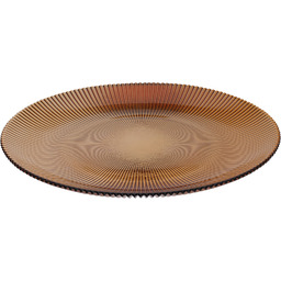 Home Styling Collection Prążkowany talerz płaski AMBER, Ø