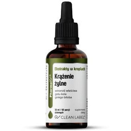 Pharmovit Ekstrakty w kroplach Krążenie żylne, 30 ml