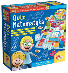 Mały Geniusz Quiz - matematyka, gra planszowa, Lisciani