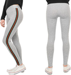 Legginsy z Lampasami Getry Damskie Rurki 5001 S/5