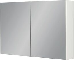 Szafka łazienkowa z lustrem biała 100x65 cm FOKUS