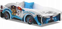 Łóżko samochód 160x80 auto materac Cars Thunder