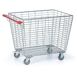 Wózek transportowy, drut, 960 x 655 x 760