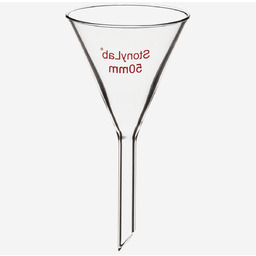 LEJEK SZKLANY 50MM BOROKRZEMOWY PRZEZROCZYSTY LABORATORYJNY WYTRZYMAŁY
