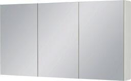 Szafka łazienkowa z lustrem biała 120x65 cm FOKUS