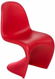 Krzesło balance pp czerwone (insp. panton chair)