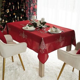KLASYCZNE ŚWIĘTA Obrus, 140 x 220cm, czerwony
