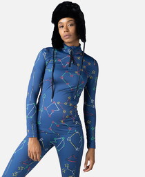 Bluza Rossignol JCC damska Booster 1/2 Zip niebieska